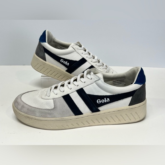GOLA Grand slam Trident White and blue low top Sneakers size 11 - Picture 5 of 7